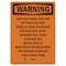 Signmission OSHA Warning Sign, 14" Height, Rigid Plastic, Red Dyed Diesel Fuel For Off Road, Portrait OS-WS-P-1014-V-13491 - alternate 1